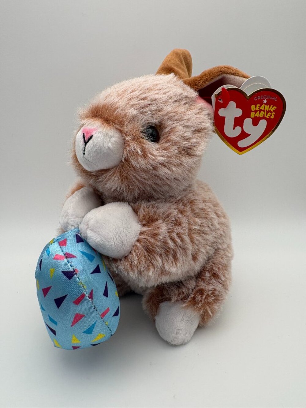 Praline TY Beanie Babies Easter Bunny Rabbit Tan White 2025 (SKU: 877TO)